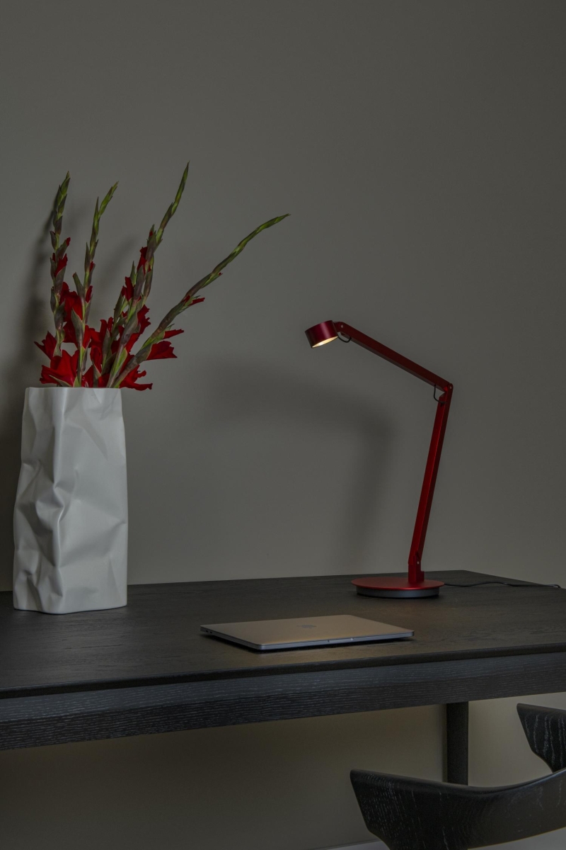 Lucide Premium OGDEN - Desk lamp- LED 3 StepDim - 1x7W 3000K - Red